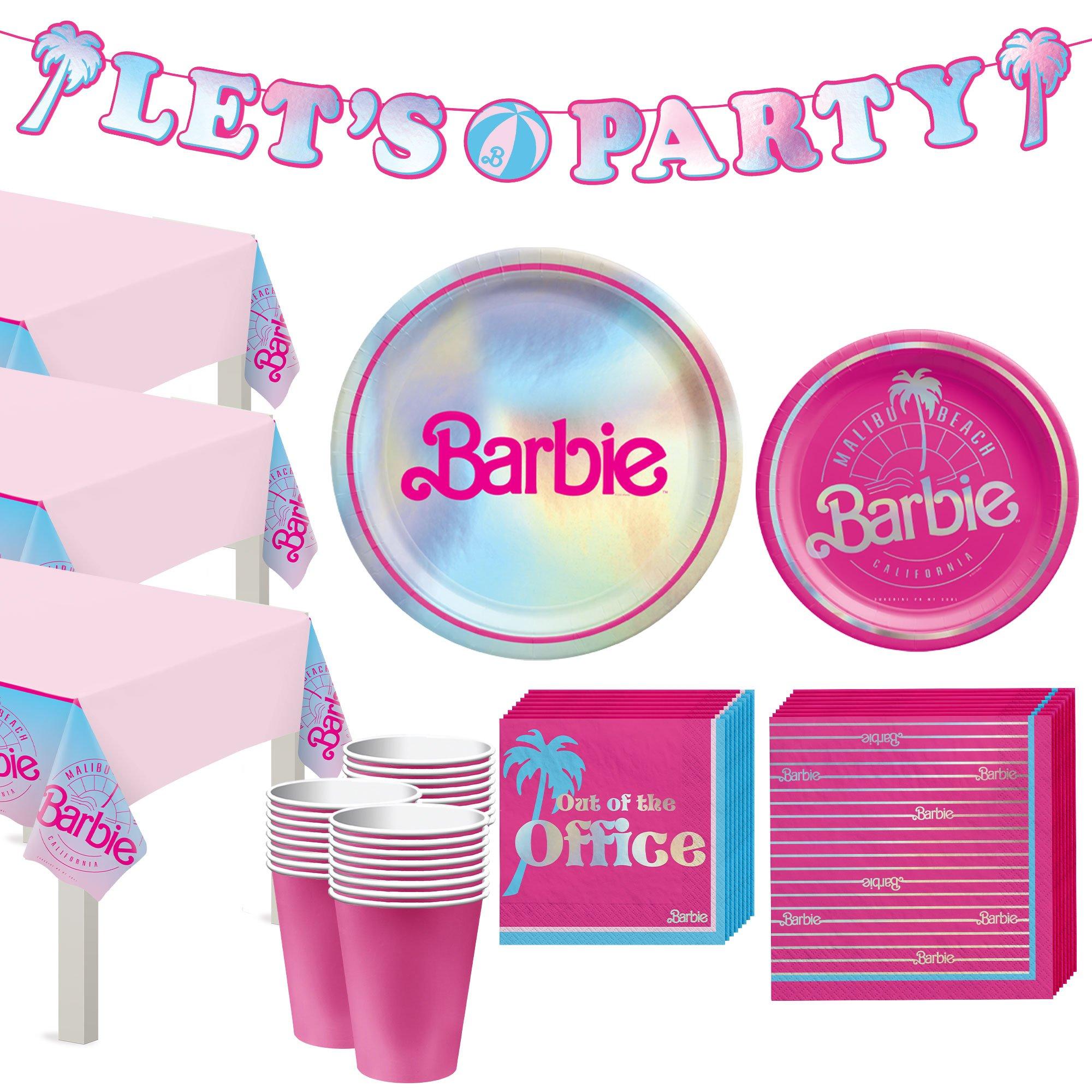 Barbie birthday best sale party set